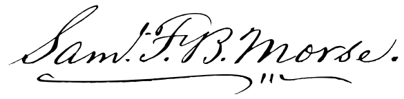 Signature of Samuel Finley Breese Morse